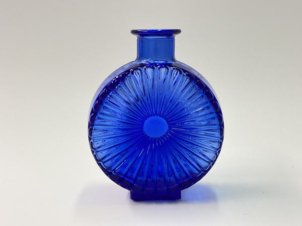 Helena Tynell - Sun Bottle cobalt blue 1/4 Riihimäen Lasi 1964-1974