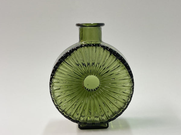 Helena Tynell - Sun Bottle moss green 1/4 Riihimäen Lasi 1964-1974