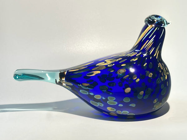 Sinikki bird by Oiva Toikka for Vantaa glass design Iittala