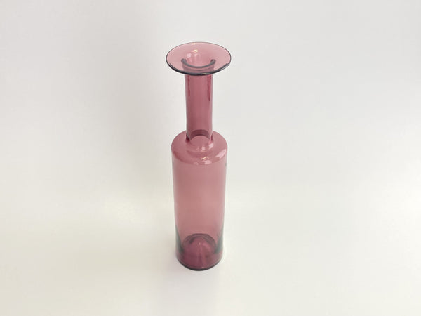 Nanny Still vase bottle old rose Riihimäem Lasi Oy