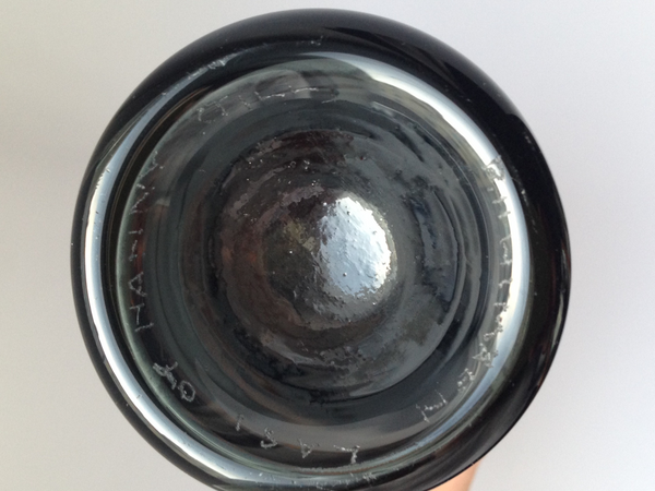Nanny Still vase bottle black-grey Riihimäen Lasi Oy