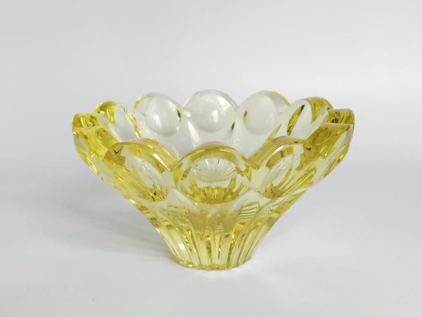 Aimo Okkolin - Trollius - Kullero - cerium crystal glass sculpture Riihimäen Lasi Finland