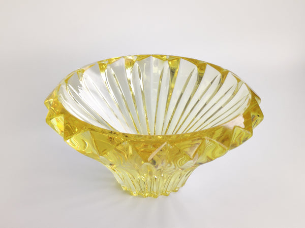 Aimo Okkolin - Petals - Terälehdet - cerium crystal glass sculpture Riihimäen Lasi, Finland