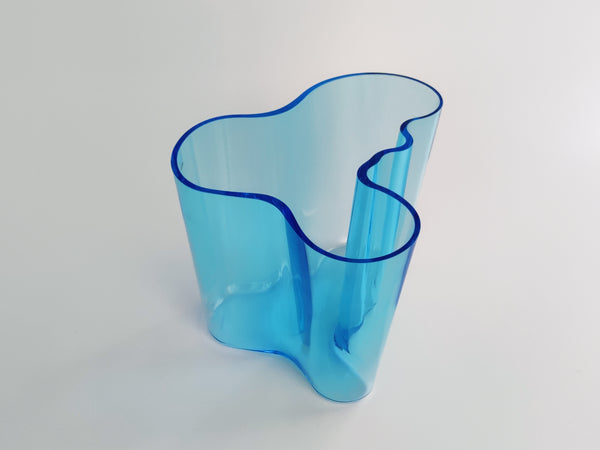 Alvar Aalto Vase Light Blue 160mm Iittala Finland