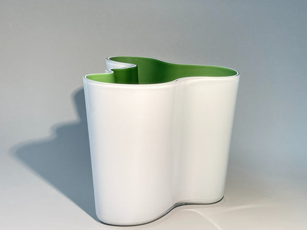 Alvar Aalto vase white-green 160mm 70 years Jubilee collection 2006 (IN BOX)