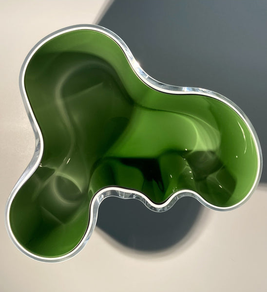 Alvar Aalto vase white-green 160mm 70 years Jubilee collection 2006 (IN BOX)