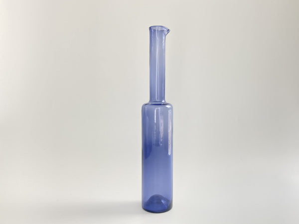 Nanny Still vase / bottle blue Riihimäen Lasi (6)