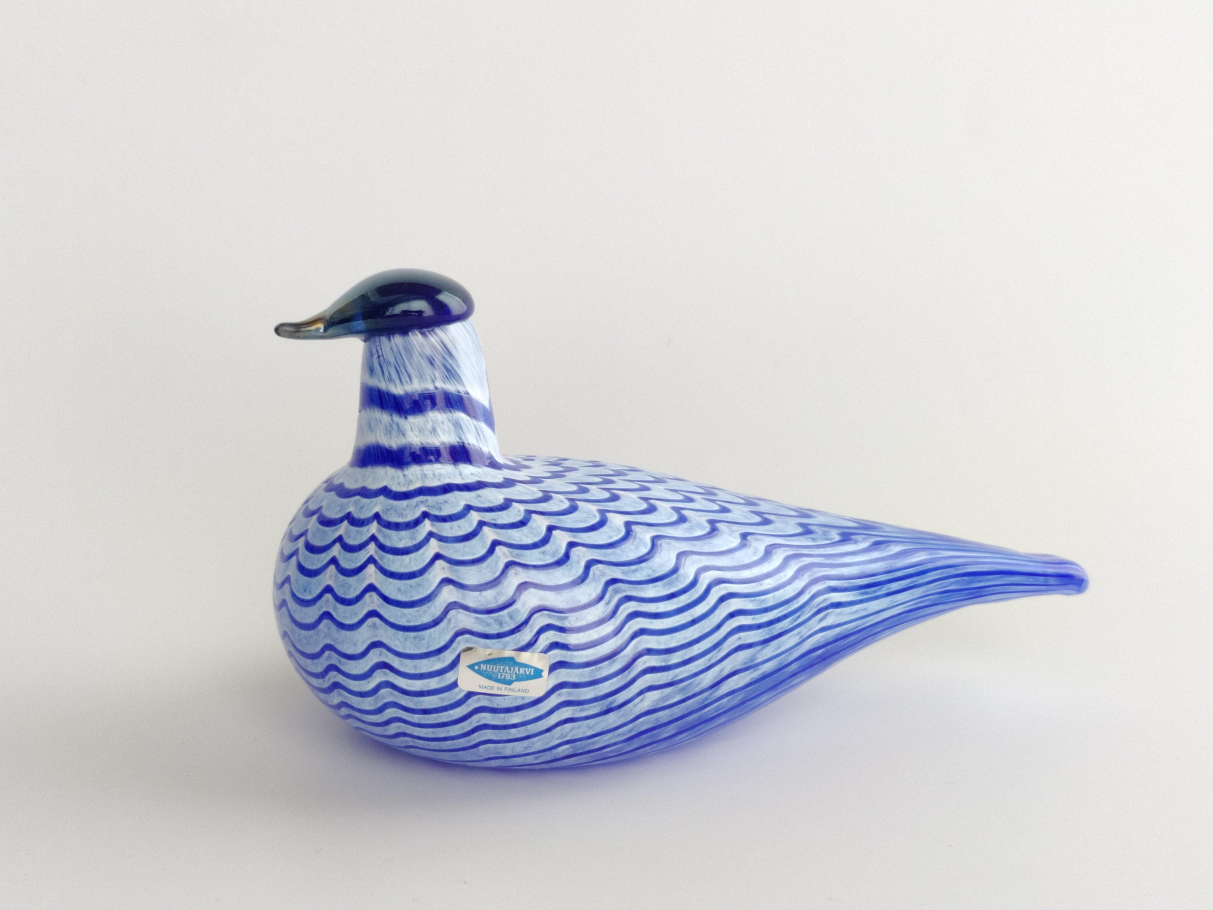 Blue Bird Oiva Toikka Design Glass Iittala Finland – Damsténs