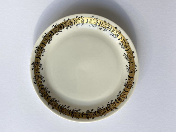 Arabia coffee cups & one bun plate by Esteri Tomula - very rare mid century porcelain