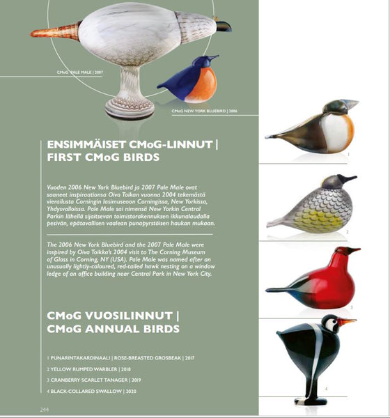 Toikan Lasilinnut kirja- Toikka's Glass Birds book 2024 (NEW)