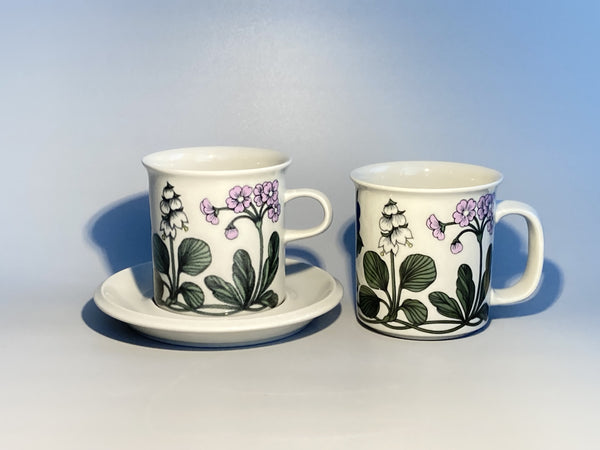Flora series - Chocolate Mug - decoration by Esteri Tomula  Arabia 1979-1981