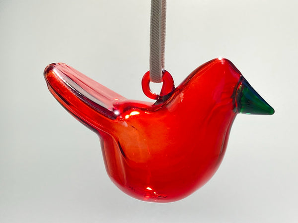 Three Mini-Glassbird Decorations red - Iittala Collection (NEW)