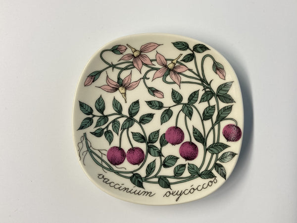 Wall plate - Arabia 12cm Esteri Tomula Cranberry 1982-86