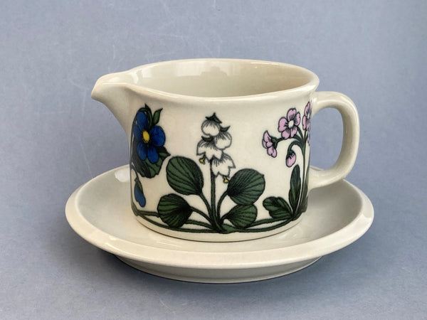 Flora Tea Cup and saucer decor by Esteri Tomula Arabia Finland 1979-1981