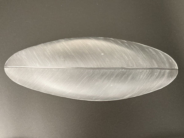 Tapio Wirkkala Art Glass Feather 3369 Sulka 3869 from year 1955 Iittala Finland