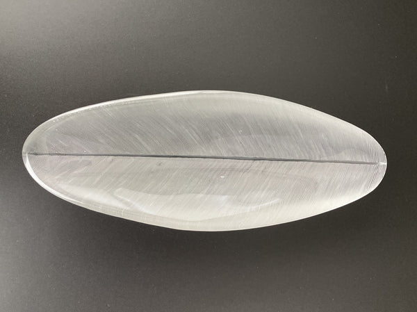 Tapio Wirkkala Art Glass Feather 3369 Sulka 3869 from year 1955 Iittala Finland