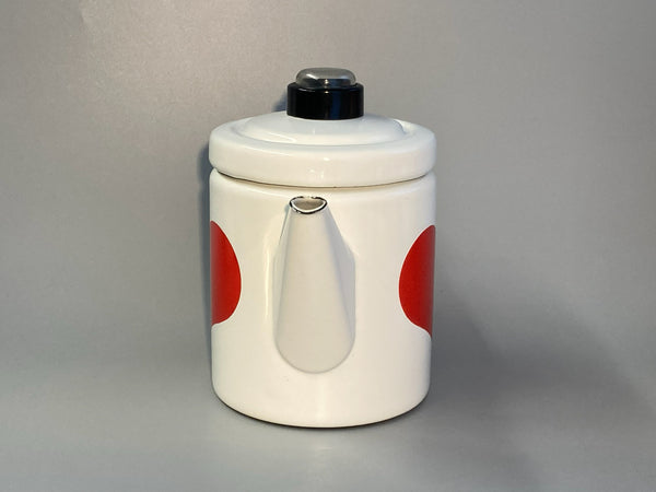 Finel enamel Pikku-Pehtoori water kettle - design Antti Nurmesniemi Arabia Wärtsilä