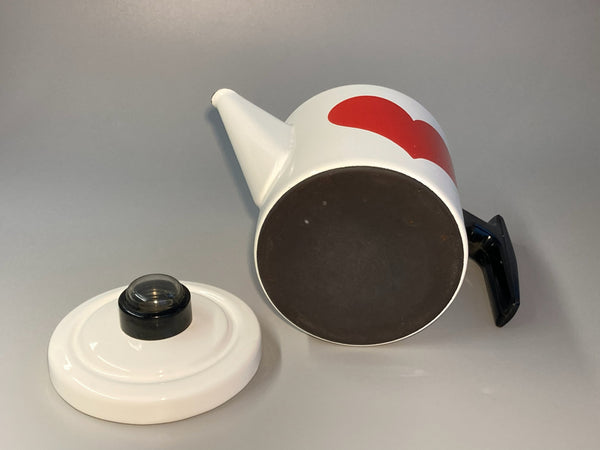 Finel enamel Pikku-Pehtoori water kettle - design Antti Nurmesniemi Arabia Wärtsilä