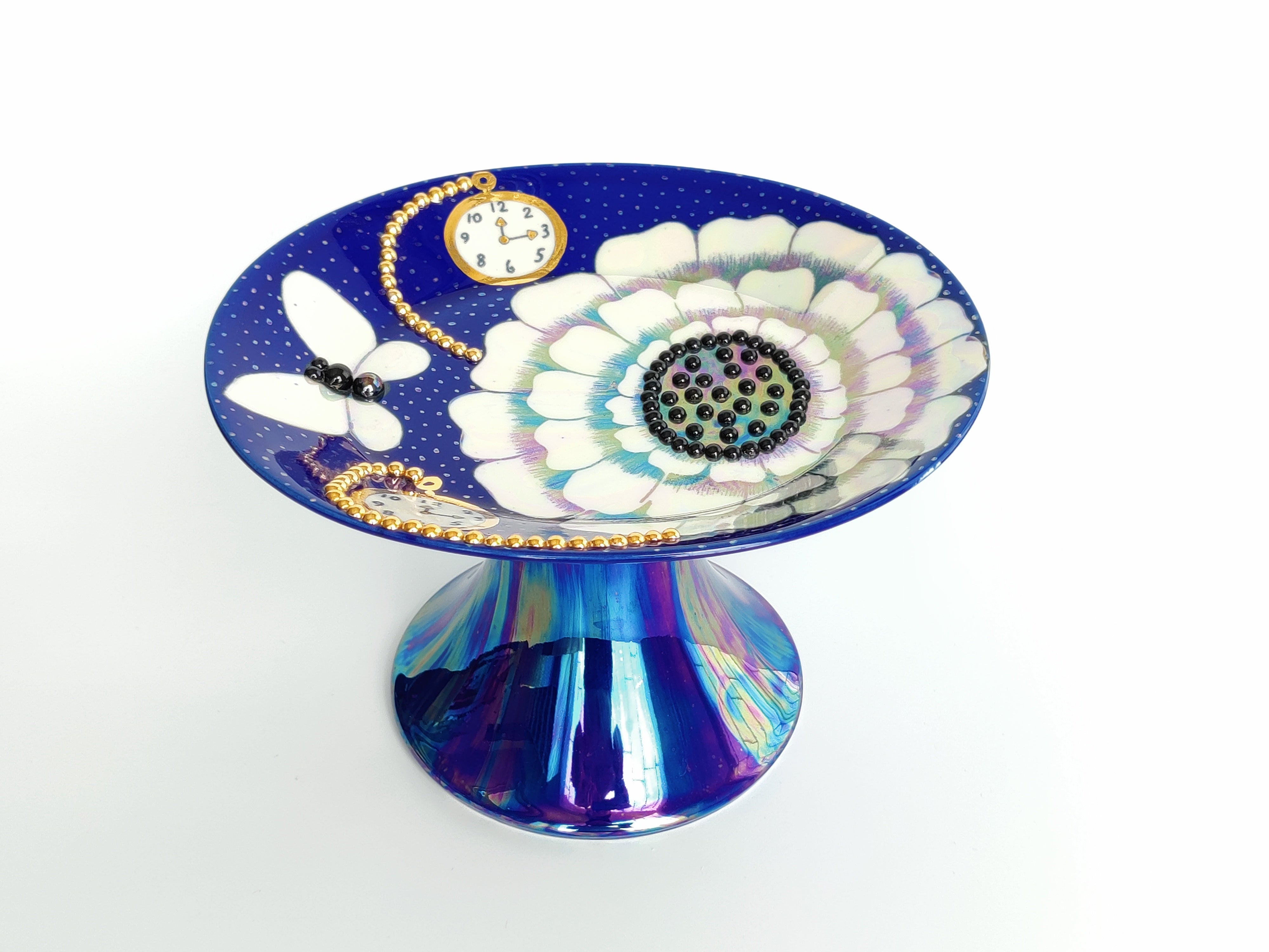 ARABIA - Arabia Florence 濃いブルー Birger Kaipiainen Birger Kaipiainen Florence Art Plate Arabia Finland 1980s
