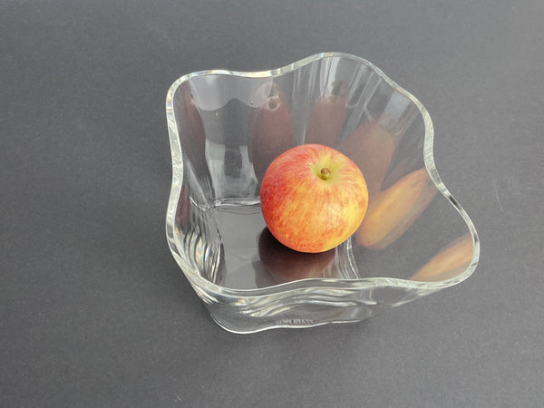 Aino and Alvar Aalto - Kukka - Art glass Flower in clear glass 3025 Iittala 1988