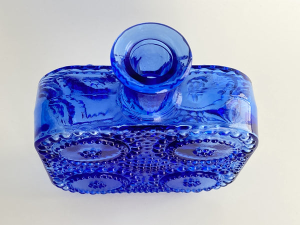 Nanny Still Grapponia blue carafe decoration bottle 19cm Riihimäen Lasi