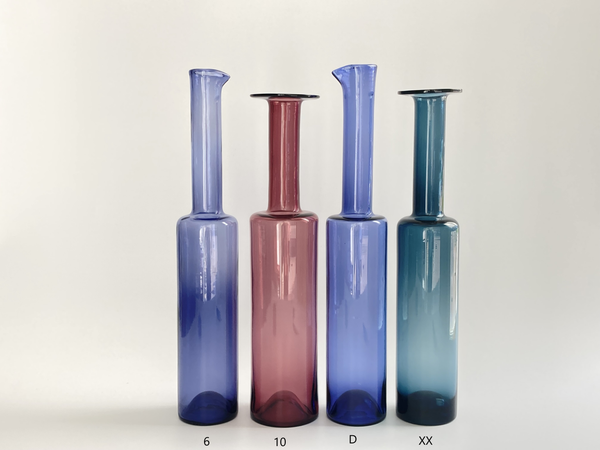 Nanny Still vase bottle old rose Riihimäem Lasi Oy