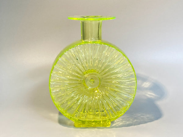 Helena Tynell - Sun Bottle yellow 2/4 Riihimäen Lasi Aurinkopullo 1964-1974
