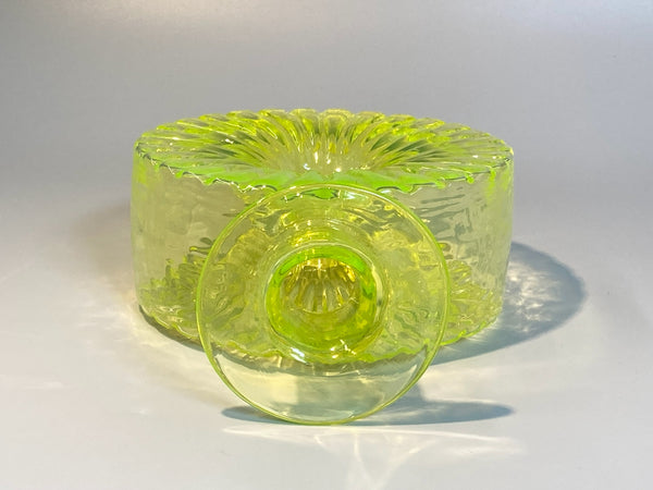 Helena Tynell - Sun Bottle yellow 2/4 Riihimäen Lasi Aurinkopullo 1964-1974