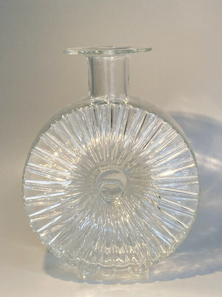 Helena Tynell - Sun Bottle clear 3/4 Riihimäen Lasi Aurinkopullo 1964-1974