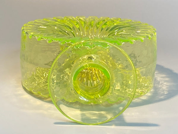 Helena Tynell - Sun Bottle yellow 3/4 Riihimäen Lasi Aurinkopullo 1964-1974