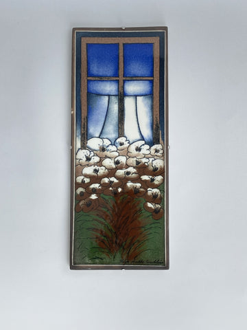 Heljä Liukko-Sundström Ceramic Art Plate 'Lapsuuden Ilo' Arabia