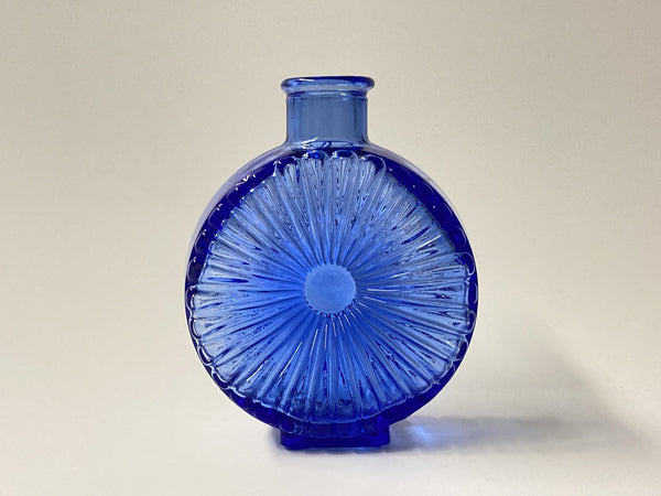 Helena Tynell - Sun Bottle cobalt blue 1/4 Riihimäen Lasi 1964-1974 (1)