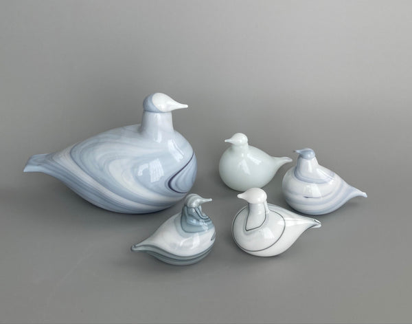 White Sinisukka type of bird by Oiva Toikka Nuutajärvi RARE special variant