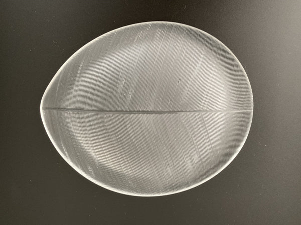 Tapio Wirkkala Art Glass Leaf 3337 Iittala Year 1956  (19cm)