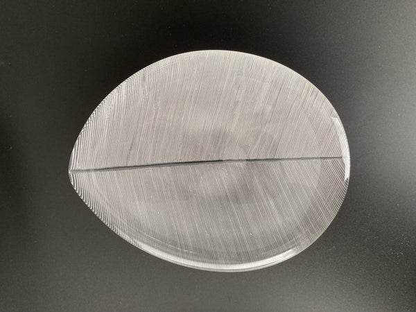 Tapio Wirkkala Art Glass Leaf 3337 Iittala Year 1956  (19cm)