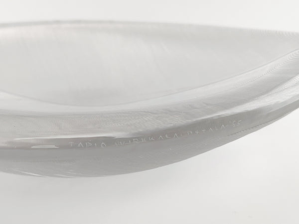 Tapio Wirkkala Leaf Art Glass 3337 Lehti from 1955 Iittala (25cm)