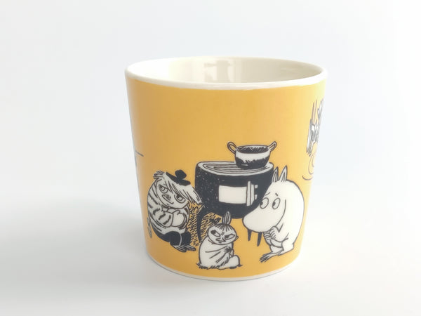 90's Moomin mug 1991-1996 Dark Yellow (Little My),  Arabia
