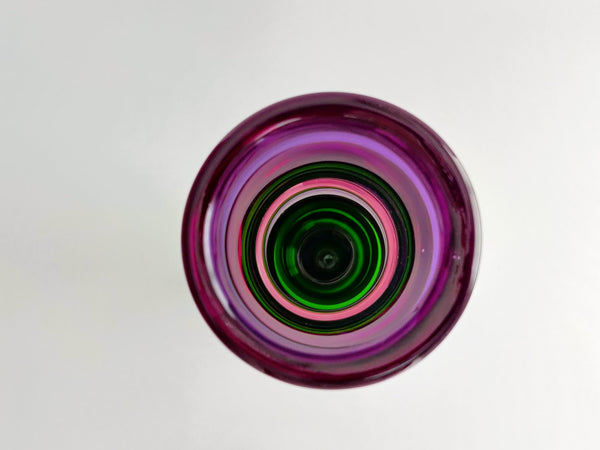 Oiva Toikka Bamboo - amethyst-salmon pink-green 68/100 Iittala Finland