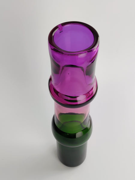 Oiva Toikka Bamboo - amethyst-salmon pink-green 68/100 Iittala Finland