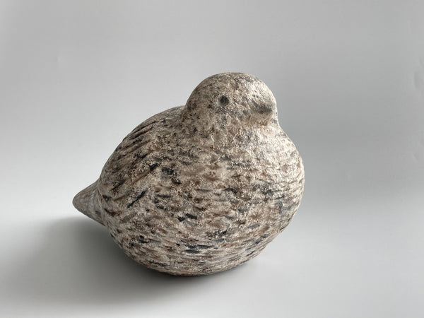 Ceramic figurine Nightjar - Kehrääjä - design by Anja Järvinen, Rauma, Finland