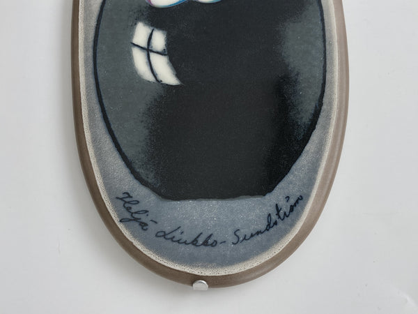 Heljä Liukko-Sundström - Flower Wall Plate 32cm by Arabia 1990