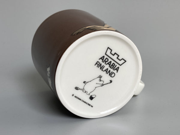 z18 Sniff brown Moomin mug 2002-2008 by Arabia Finland UNUSED CONDITION