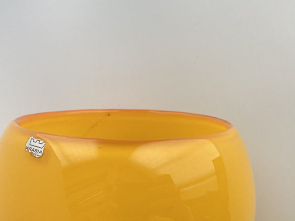 Kaj Franck - KF 539 Trophy large yellow Goblet - Pokaali - Nuutajärvi Notsjö 1968-1971
