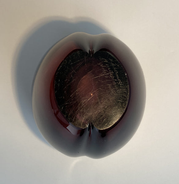Kaj Franck - KF106 Art glass bowl 11cm purple - Nuutajärvi Notsjö 1956