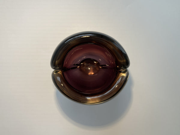 Kaj Franck - KF106 Art glass bowl 11cm purple - Nuutajärvi Notsjö 1956