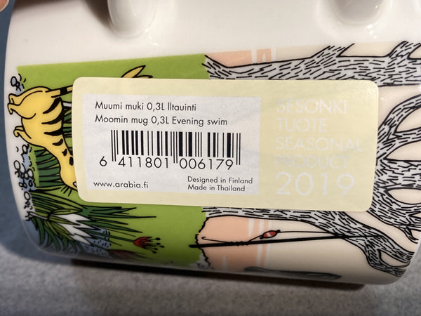 Summer-19, Evening Swim Moomin mug (with sticker)