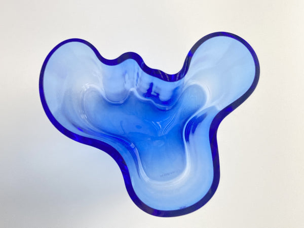 Alvar Aalto Vase Blue 160mm Iittala 1990s vintage