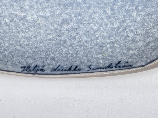 Heljä Liukko-Sundström Ceramic art plate 18cm - Kaktus - Cactus - Arabia 1990