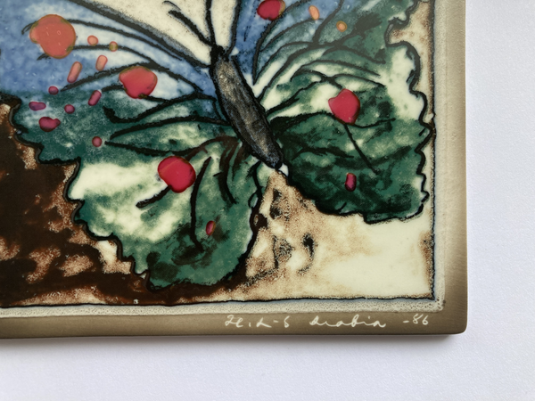 Heljä Liukko-Sundström - Wall Plate 12x12cm from 1986 by Arabia