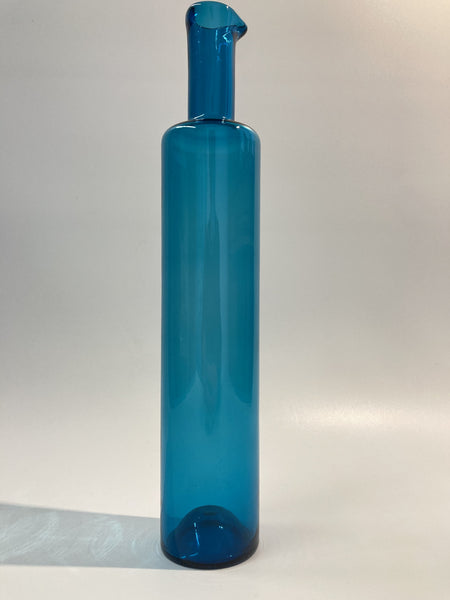 Nanny Still vase bottle turquoise Riihimäen Lasi Oy